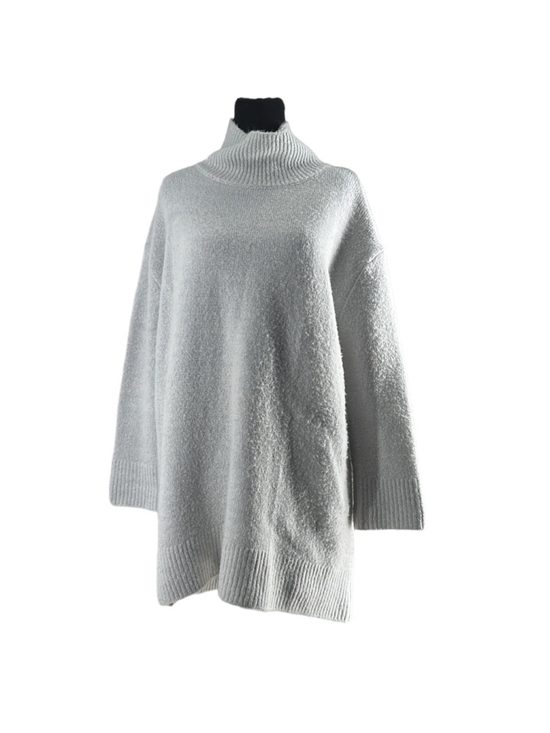 OAK + FORT Sweaters - Oak + Fort oversized sweater warm light gray ribbed hem and cuffs sz sm